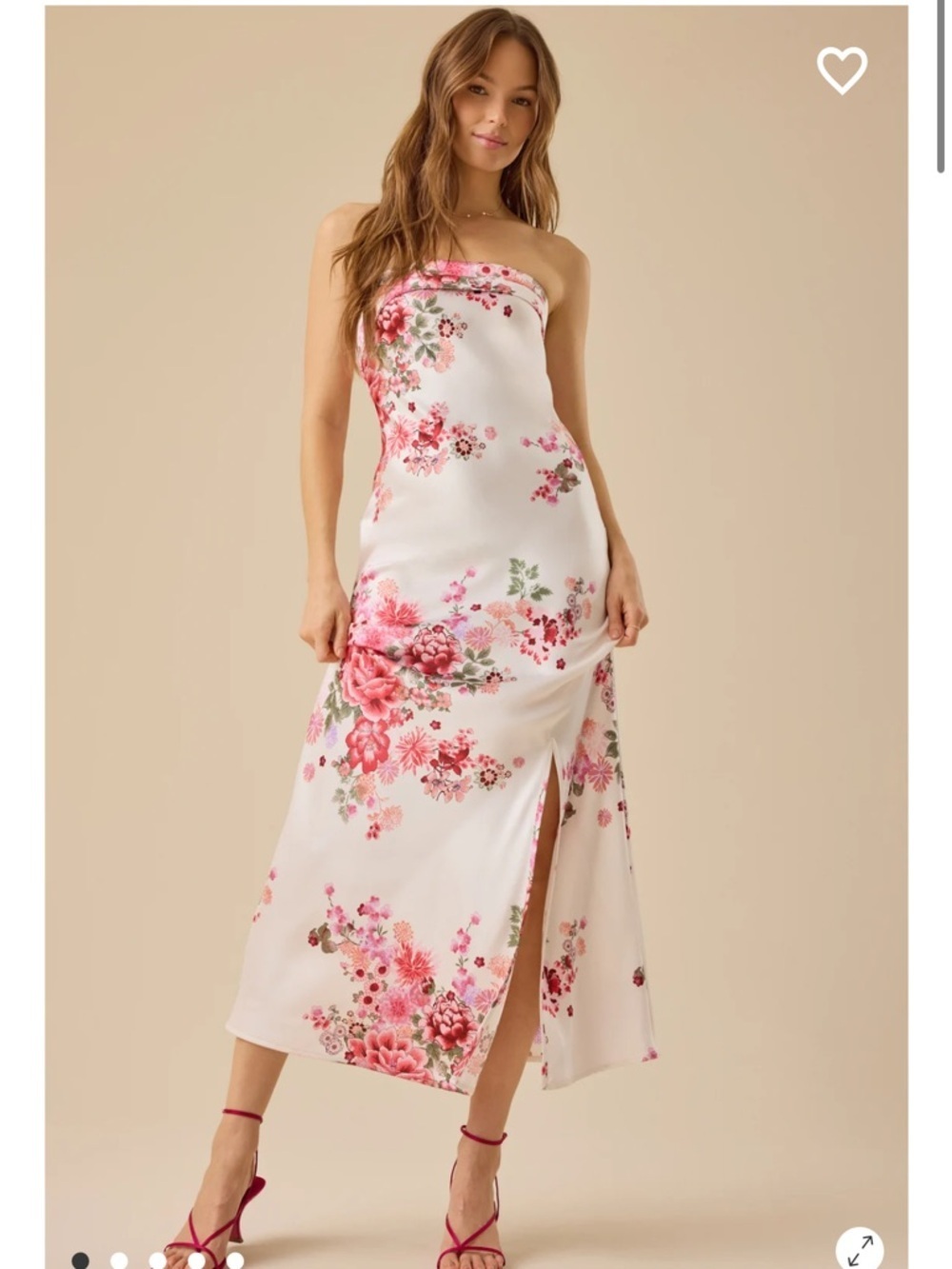 New with tags Altar’d State Paityn Floral Strapless Maxi Dress